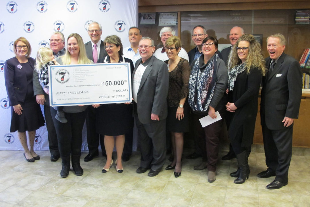Circle of 7 Presents 8 Windsor-Essex Community Beneficiaries with a Total of $50,000