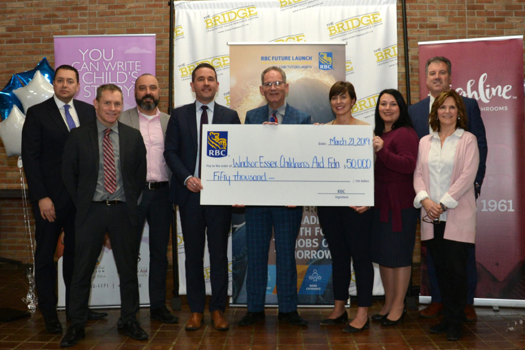 $50,000 RBC Foundation grant was presented to the Windsor-Essex Children’s Aid Foundation