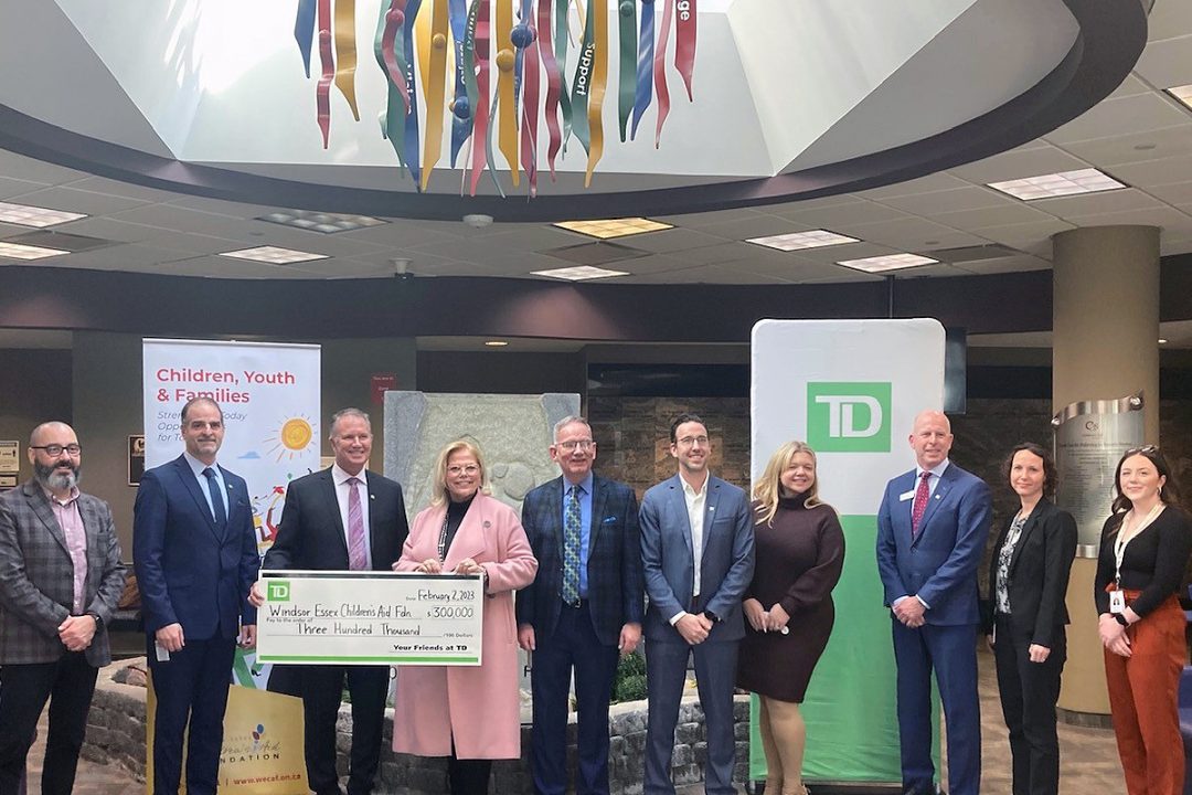 Windsor-Essex Children’s Aid Society receives $300,000 donation